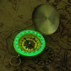 Mini Copper Navigation Compass Outdoor Waterproof