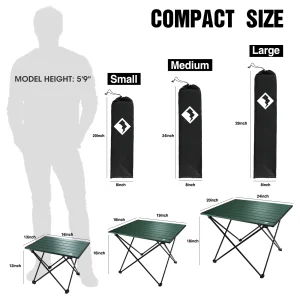 Portable Camping Side Table, Ultralight Aluminum
